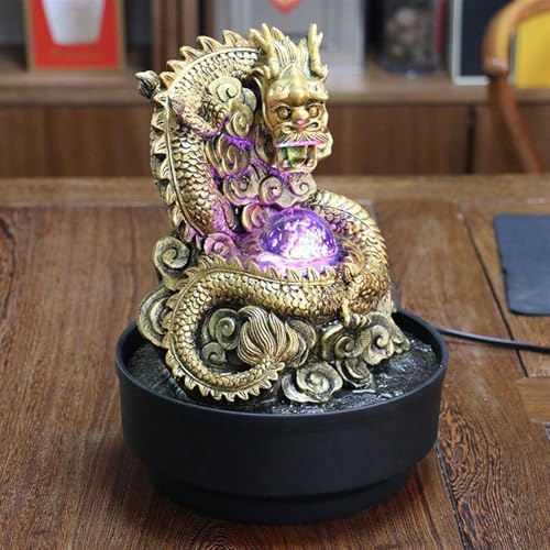 Fuente de escritorio bola de la fortuna Feng Shui para decoración 7
