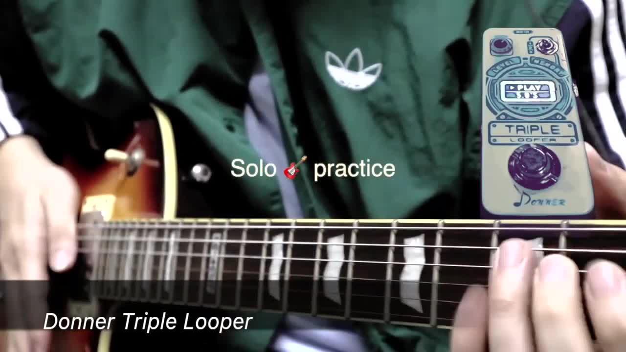 Donner Triple Looper Pedale Effetto Loop per Chitarra, 30