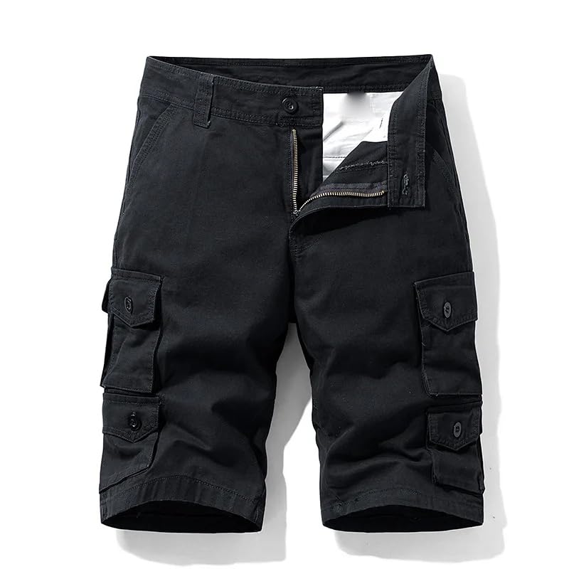 Bermuda cargo homme coton à fermeture éclair robuste - 7