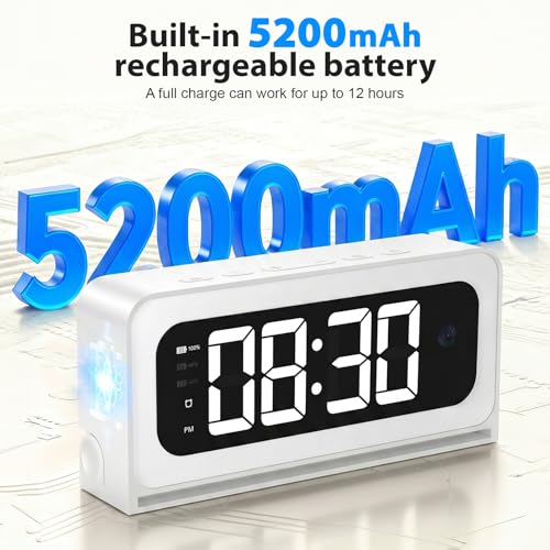 Clock Camera 2K,5G&2.4G WiFi Indoor Security Camera,Cameras for Home Security,3 in 1 Indoor Camera with Alarm,Full Color Night Vision,Local Storage by Visiocore - Used condition - Image 6