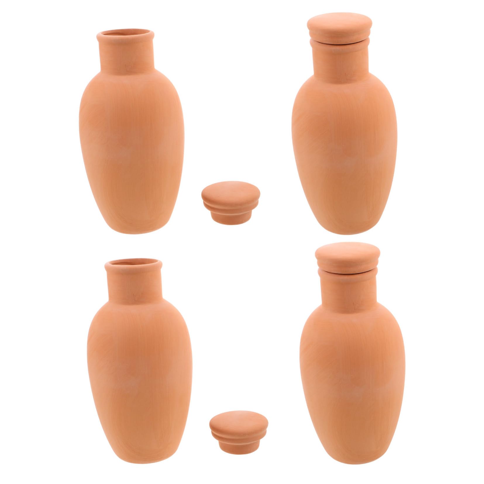 Milisten 4pièces Arrosage Automatique Terre Cuite pour Pots Intérieurs Et Extérieurs Accessoires Irrigation pour Plantes