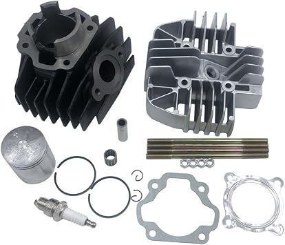 [Renewal Part] Big Bore Top End Set PW80 Cylinder Gasket Piston Ring Kit for Yamaha PW 80 1983-2006 Dirt Bike Engine [Replacement]
