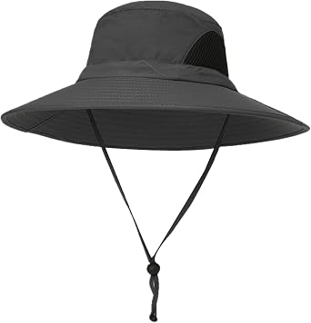 Outdoor UPF 50+ UV Protection Sun Hats Bucket Hat Summer Adjustable Fishing Hat Safari Cap Waterproof Wide Birm Bucket Hat