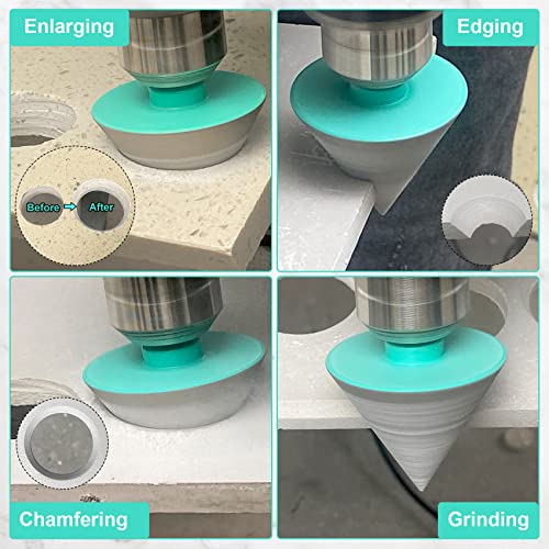 Lekomesh Diamond Beveling Chamfer Bits - Diamond Countersink Drill Bit 2In(50Mm) X Hex Shank Electric Drill For Shaping Enlarging Cleaning Existing Holes Of Granite Marble Porcelain #TOP2