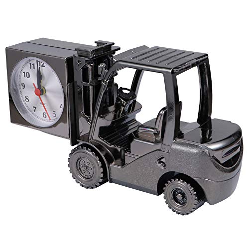 ARTIBETTER Alarm Clock Housewarming Forklift Table Clock Desk Clock Decoration Forklift Desk Clock Plastic Desk Clock Retro Clock Decoration Forklift Model Desktop Adornment