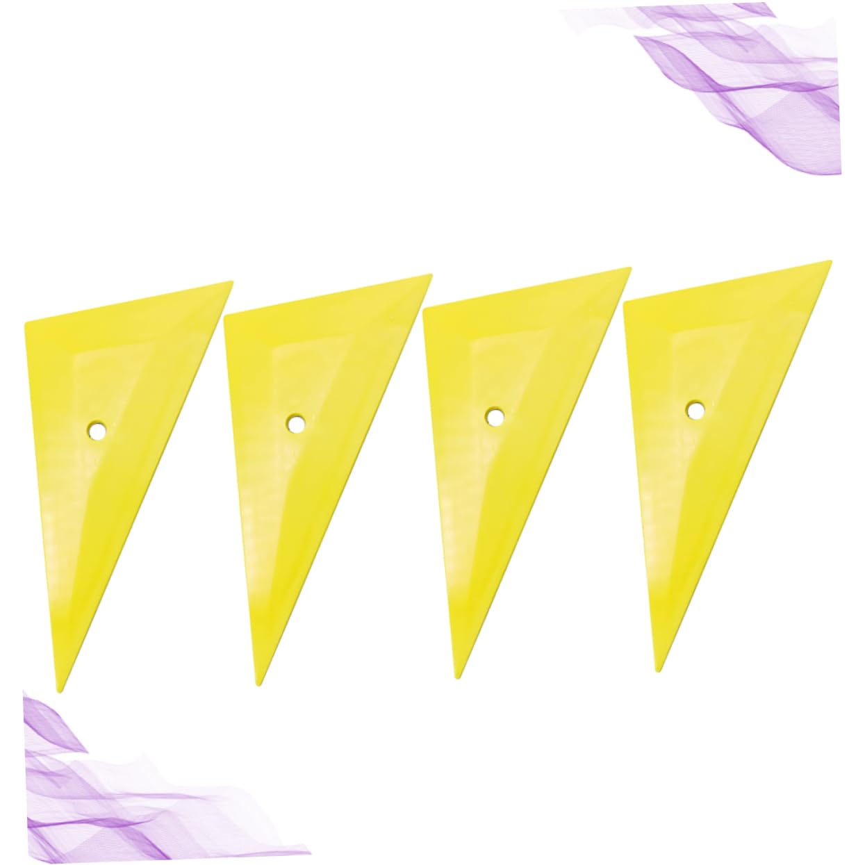 Gogogmee Auto Window Tint Film Scraper 4 Pack Plastic Squeegee Car Accessory Easy Application Protects Paint