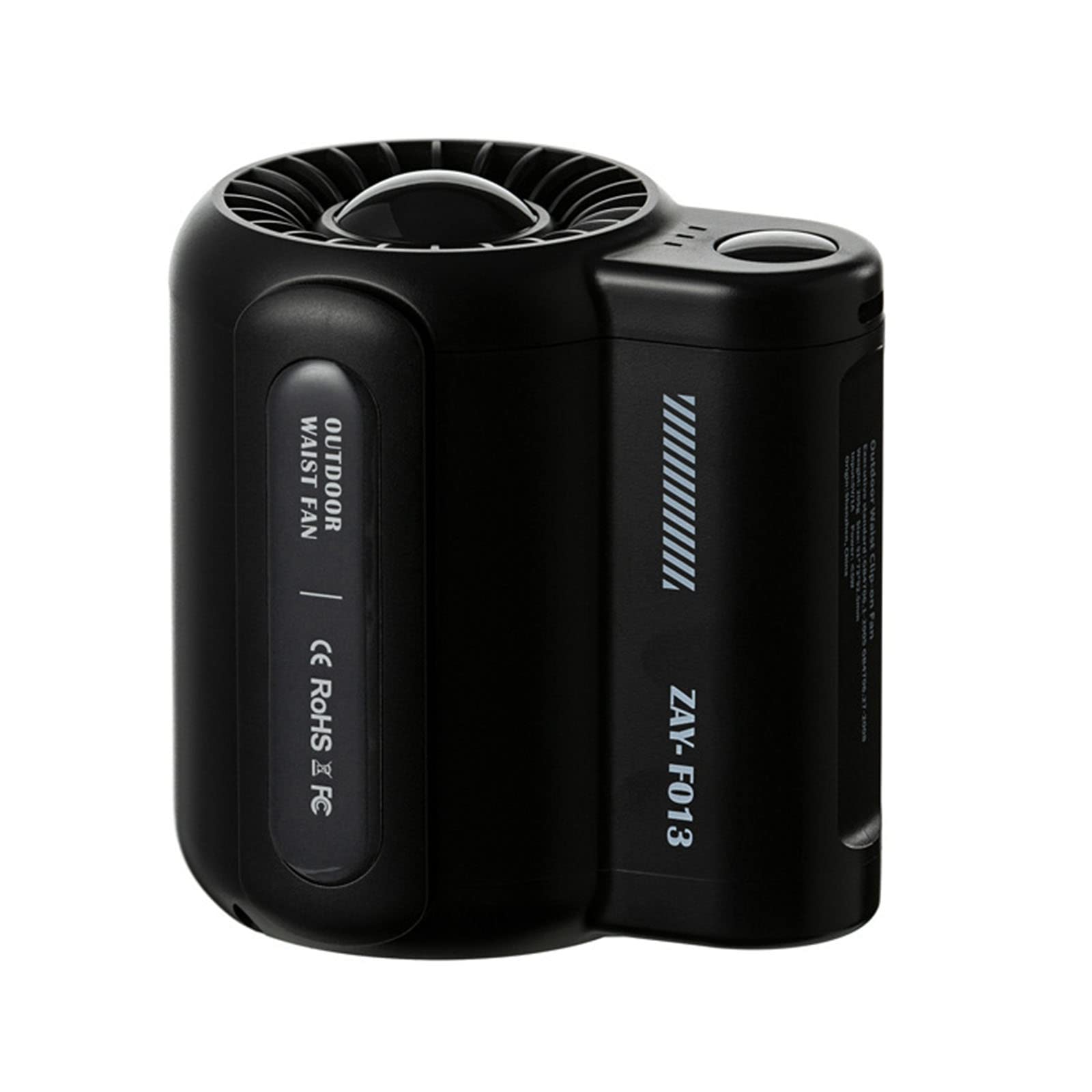Ventilador con cinturón de 4500mAh ideal para camping senderismo y viajes