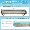 Blue Summit Supplies Set of 3 Hole Punch for Binder, Plastic Portable Ruler with Hole Puncher for Binder or Notebook, Easy to Use Flat Hole Punch for School or Office Use, Assorted Colors, 3 Pack #2