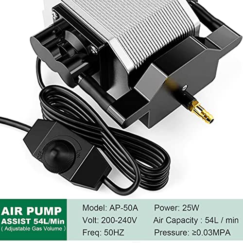 NEJE Air Assist Air Pump Pumpe 54 L/min Super Leise Luftpumpe für ALLE Laser Cutter Lasermodul Laser Graviermaschine Holz Lasergravur Graviermaschine, neje Zubehör