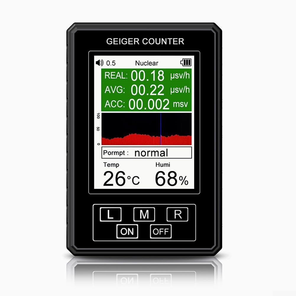 Detector de radiación Geiger XR1 portátil para analizar tu hogar y alimentos de rayos beta gamma