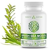 Irish Sea Moss Organic Supplement with Bladderwack and Burdock Root - Seamoss Raw Organic Pills -...