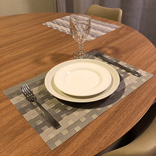 Kit Jogo Americano 6 Unid. (Cinza)