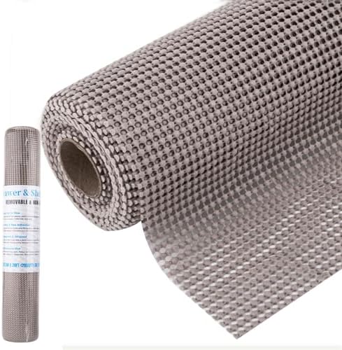 TKOOFN Shelf Cabinet Liner, Strong Grip 17 in x 20 FT Non-Adhesiv...