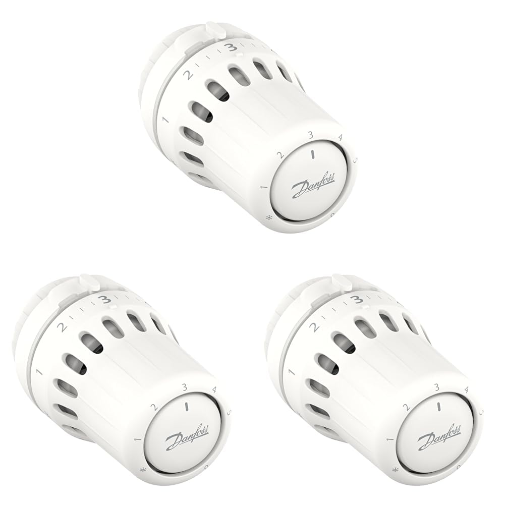 Danfoss 015G3098 React RA Thermostatischer Sensor mit flüssigkeitsgefülltem Thermostatbalg und eingebautem Sensor (Packung mit 3)