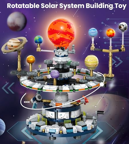 image for Loyratche Rotatable Solar System Building Set, Space Exploration Build