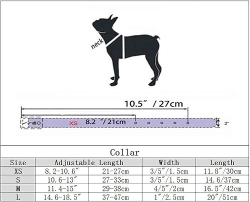 Miniatura 2 de Yahoyaba Collar de perro con púas y remache de setas de piel sintética suave, collar con tachuelas para gato, ajustable para gatitos, color negro, S