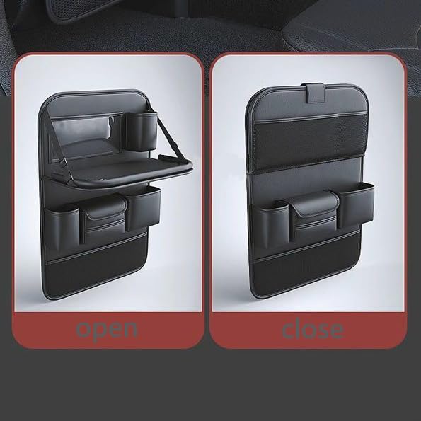 Organizer Sedile Posteriore Auto per Ford Mustang V 2011 2012 2013 2014(2. Generation), Auto Bambini Posteriore con Tavolo Pieghevole, Borsa per Tablet e Molte Tasche