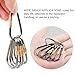 D-FantiX Mini Titanium Carabiner, D-Ring Locking Carabiner Keychain with Key Rings EDC Gear (Pack of 5)