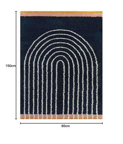 Image of Soft Modern Shag Area Rugs Fluffy Living Room Carpet Comfy Bedroom Home Decorate Floor Kids Playing Mat Size 3x5 Feet Color Multi K