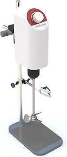 Analog Overhead Stirrer, 100-2000 RPM Adjustable Speed, 10L Heavy Duty Lab Mixer, Strong Laboratory Quality Stainless Steel Lab Stirrer with 1 Year Warranty