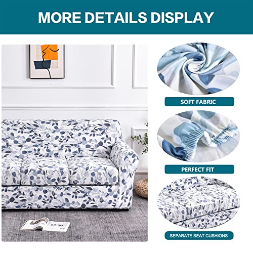 Housse de canapé extensible KRFOONN avec 3 housses de coussin séparées
