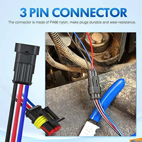 Image of Nilight 3Pin Electrical Wire Connectors Male and Female Plug Socket Quick Disconnect Waterproof Play Terminals for Automotive Cars Trucks Motorcycles Marine Boats