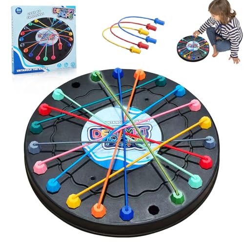 Brainy Knots Spiel Rope Challenge Puzzle Knobelspiele mit Seil Logik Strategiespiel Logik Spiele Knot für Kinder ab 8, Familienspiele 2 bis 4 Spieler