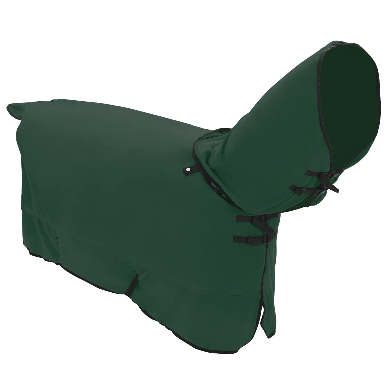 Pferdedecke Dunkelgrün 135 cm Polyester Warm Winter Pferdedecke Weide Outdoor Stall Reißfest Atmungsaktiv Wasserdicht Schutz Für Pony Fohlen Warmblut Vollblut