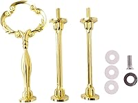 Vista 8 de 5 juegos de 3 niveles de cerámica para tartas de soporte de mango/torre de soporte para cupcakes/soporte de postre/plato de pastelería