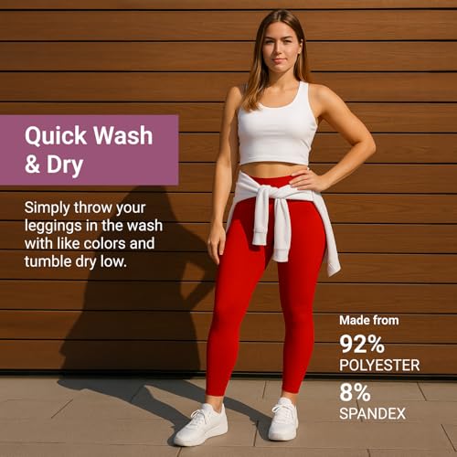 Image of SATINA High Waisted Leggings for Women - Comfortable and Stretchy in Versatile Sizes and Colors