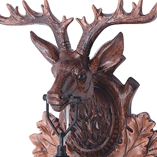Image of Wall Candle Sconces Rustic Deer Antler Wall Light with E14 Base, Country Style Retro Farmhouse Wall Light Fixtures for Hallway Entrance Bedroom Bathroom