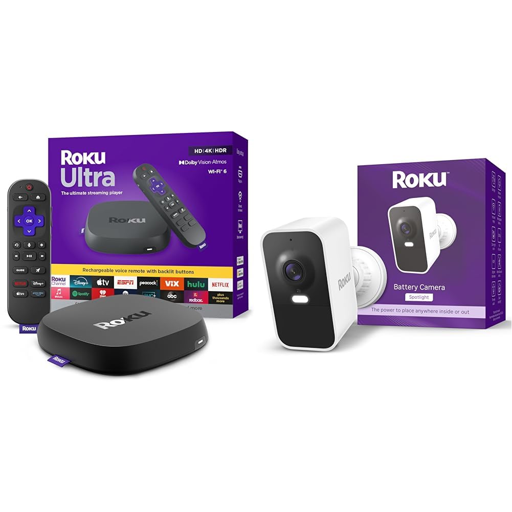 Roku Ultra Ultimate Streaming Player - 4K Streaming Device for TV | HDR10 Dolby Vision & Atmos - Bluetooth & Wi-Fi 6 - Rechargeable Voice Remote Pro with Backlit Buttons - Free & Live TV product thumbnail 2