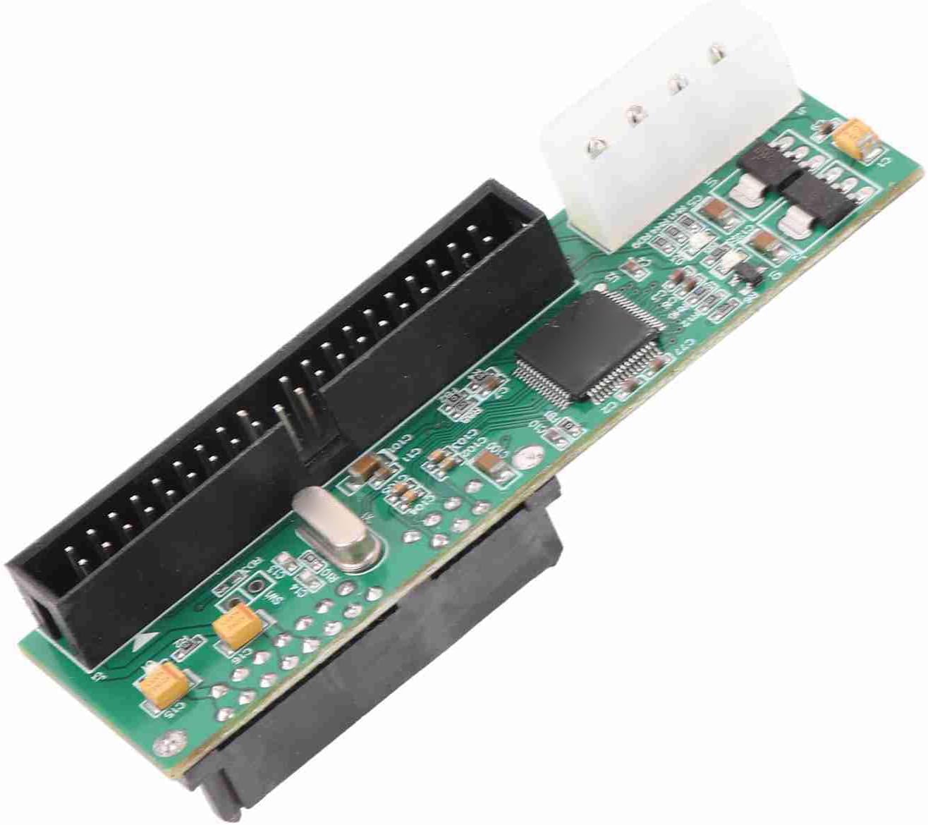 PATA to Adapter, Converts Parallel ATA IDE to Serial ATA, Supports 100 133 with 40 Pin IDE Port and 4 Pin Power Connector, for PC Hard Drive Conversion