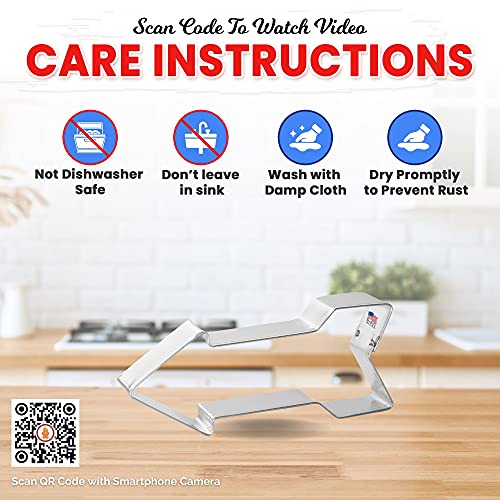 Arrow Cookie Cutter 4.5 Inch - Made In The Usa - Foose Cookie Cutters Tin Plated Steel Arrow Cookie Mold #TOP4