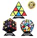MOFANG FAMILY Set of 3 Speed Cube Pyraminx Megaminx 3D GEAR MAGIC Cube Puzzle Brainteaser Cube