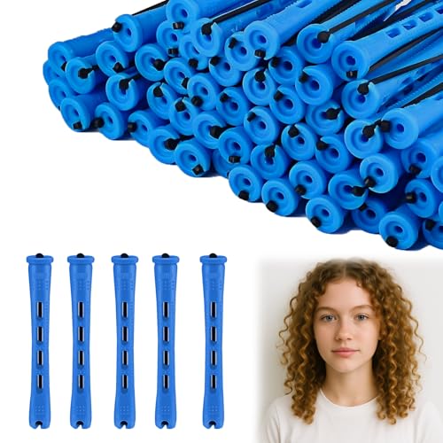 Menibeuty 50Pcs Rulos Pelo, Rulos Flexibles Para Rizar Pelo, Heatless Bigudies Para Rizar El Pelos para Cabello Corto para Mujeres para Natural Hair Long Short Hair Styling Tool Rizadores de Pelos