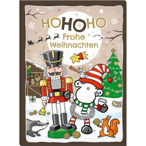 Sheepworld Adventskalender mit Motiv „Ho ho ho“ | 26 cm x 35 cm,...