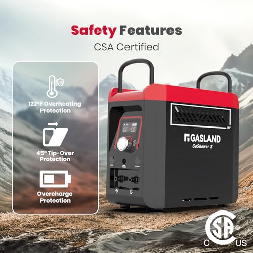 GASLAND G3MAX Calentador de Agua y Bomba de Ducha Portátil a Propano para Camping y RV miniatura 5