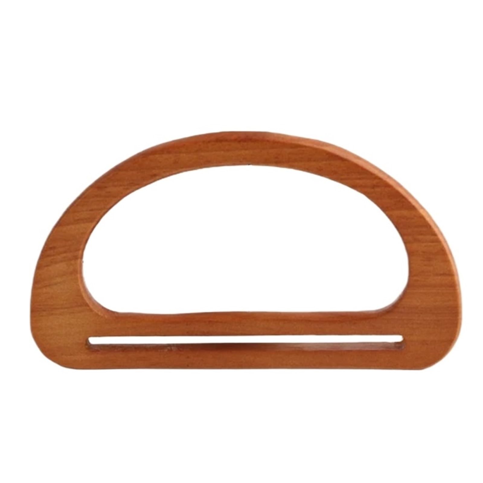 MRKU Asa de Madera para Bolso, Accesorios para Bolsos, Manualidades, Bricolaje, 4 Piezas de 15 cm y 17 cm, Piezas en Forma de D, Soportes de Costura Hechos a Mano para Bolsos de Playa Hechos a Mano