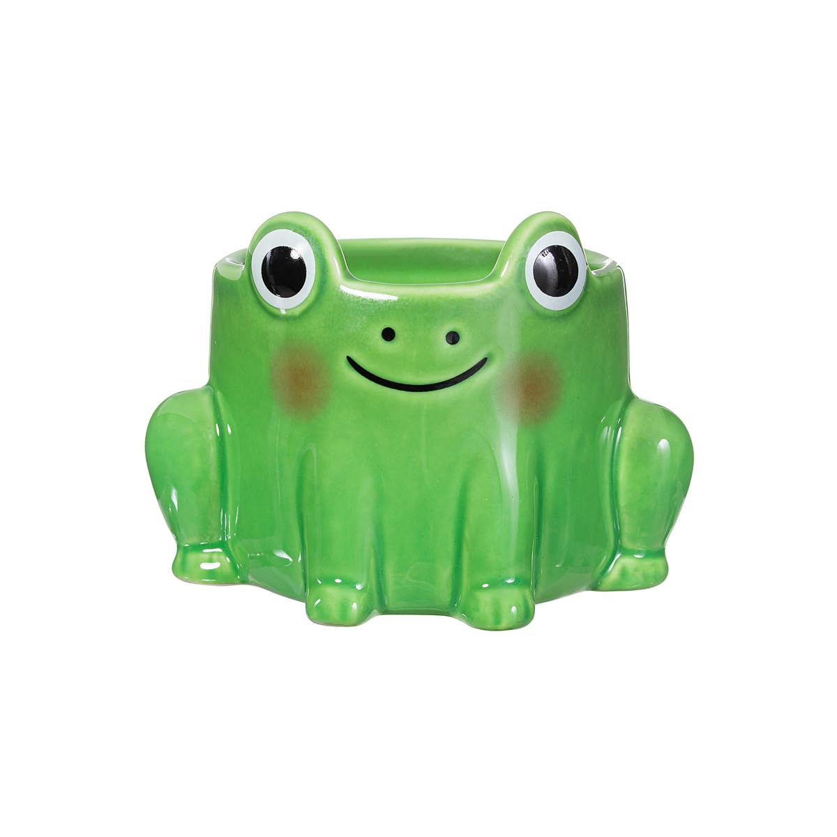 Sass & Belle Mini Frog Planter – Quirky Green Ceramic Plant Pot for Indoor Plants, Decorative Home Accessories, Cute Bulb Planter and Mini Gift