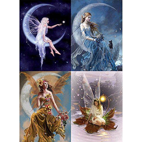 Tree-Free Greetings Moonlight Fairy All Occasion Card Assortment, 5 X 7 Inches, 8 Cards And Envelopes Per Set (Ga31443) #TOP12