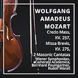 moraltheologie graz  Wolfgang Amadeus Mozart: Credo Mass, KV. 257, Missa Brevis, KV. 275, 2 Masonic Cantatas