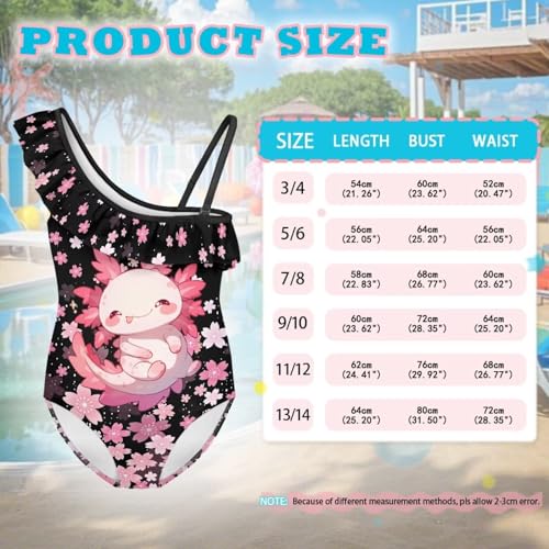 Yzaoxia Girls Swimsuits One Piece Bathing Suit Sleeveless Gymnastics Swimwear for Kids 3-14Y4