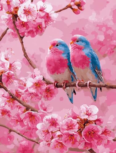 Cuadros para pintar por números de salón moderno, lienzo de pájaro 60x80cm para casa