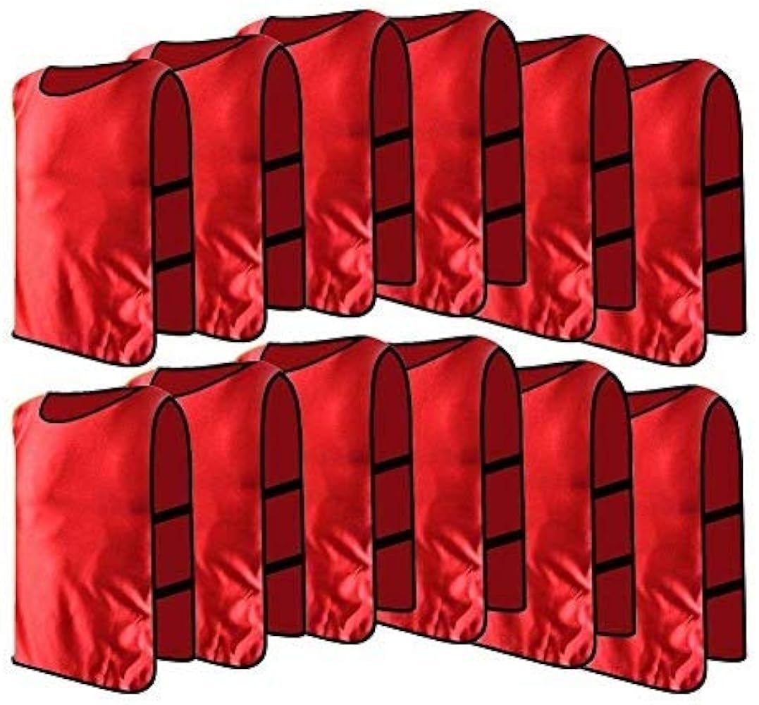 VORCOOL 12pcs Chasuble Sport Enfant Chasuble D'Entraînement Gilet