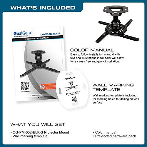 QualGear Projector Ceiling Mount Accessory - Image 7