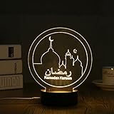 RAMADAN KREEN Wood Acrylic 3D Table Lamp By Lanmz