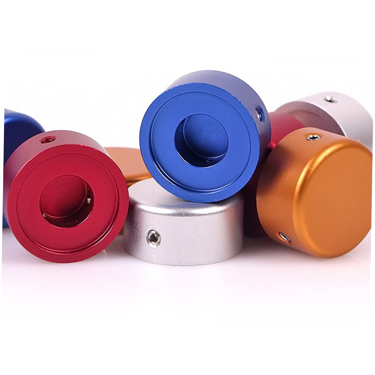 SOESFOUFU 2 Pack Guitar Footswitch Topper Guitar Effect Cap Pedal Topper Aluminum Alloy Safe Glossy Finish