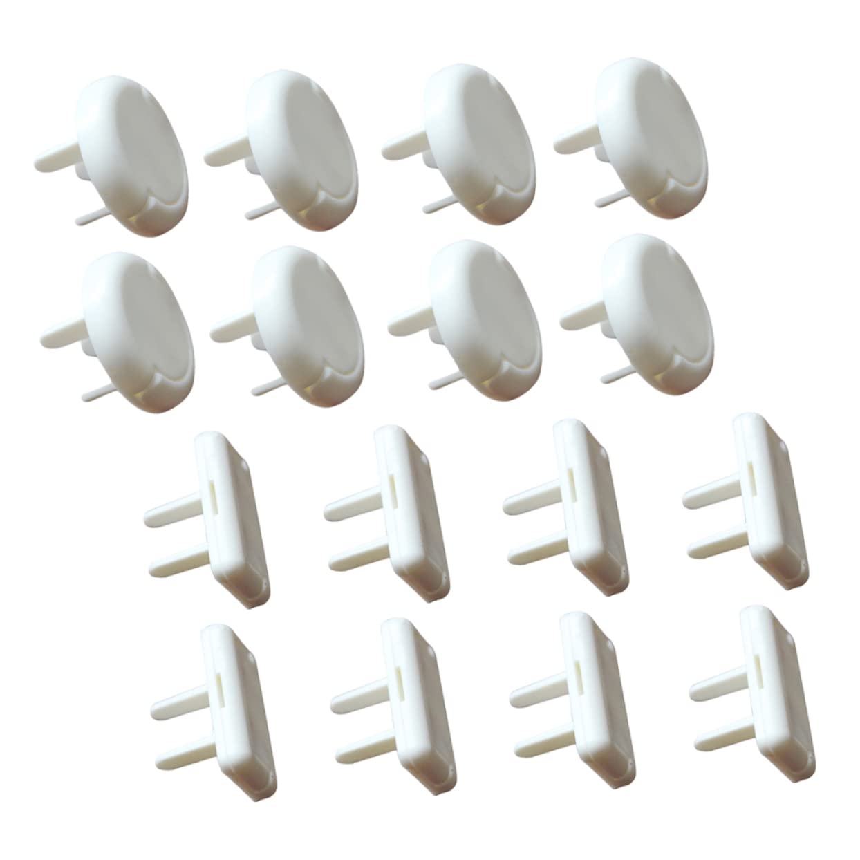 60 Cache-prises de Sécurité pour Bébé et Garçon et Filles, Protection en Abs Blanc pour Prises Électriques, Lot de 60