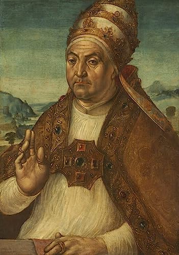 Affiche Peinture Portrait Sixte IV Pedro Berruguete 60x90cm